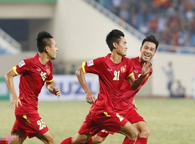 Minh Tuấn mở tỷ số cho đội tuyển Việt Nam