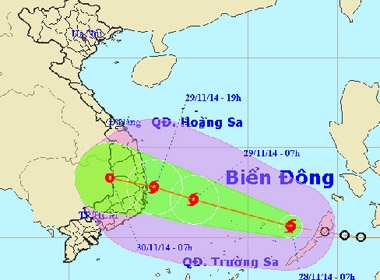 Bão Sinlaku hướng thẳng Bình Định – Khánh Hòa