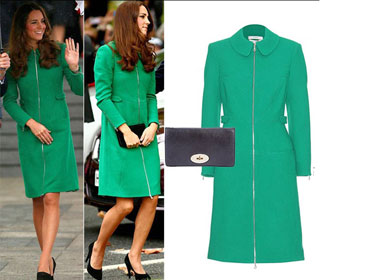 Điểm mặt thời trang màu xanh tạo lên phong cách thời trang của công nương Kate Middleton