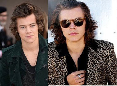 Harry Styles già trước tuổi với mái tóc dài để rối