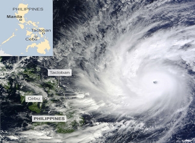Siêu bão Hagupit đang tiến sát Philippines
