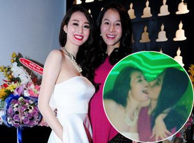 Lộ ảnh Khánh My ôm hôn Thái Hà trong bar