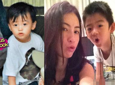 Trương Bá Chi khoe ảnh nhí nhảnh bên con trai