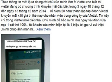 Thông tin lừa đảo trên Facebook