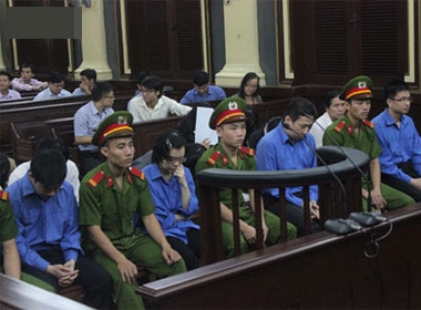 Bị cáo Huyền Như và các đồng phạm tại phiên tòa phúc thẩm