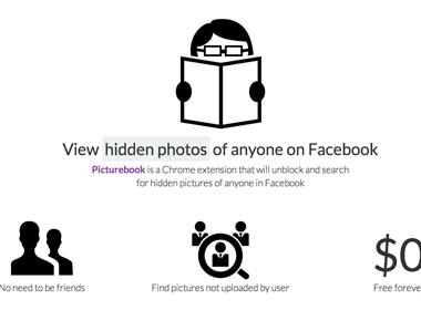 Picturebook cho phép xem cả ảnh đã ẩn trên Facebook 