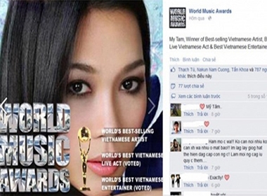 Mỹ Tâm 'ẵm' cùng lúc 3 giải thưởng tại 'World Music Awards 2014'