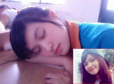 Mặt thật cô gái ngủ gật trong lớp khiến dân mạng truy tìm