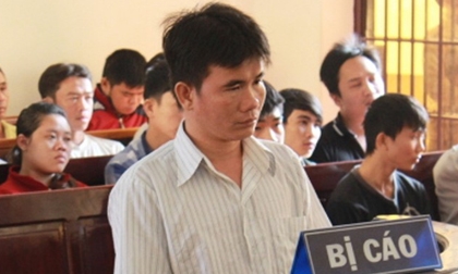 Bị cáo Nguyễn Tấn Hoàng tại phiên xét xử