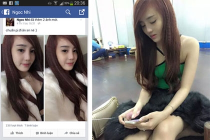 'Má mì' Nguyễn Thị Mai Thi tung ảnh xinh đẹp như hotgirl trên trang facebook có tên 'Ngoc Nhi'