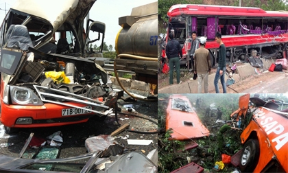 7 vụ tai nạn xe khách thảm khốc nhất năm 2014