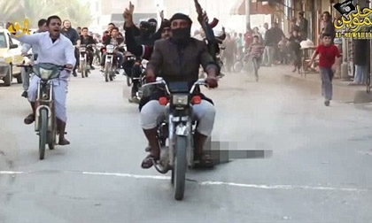 IS tung video quay cảnh kéo lê xác tù binh