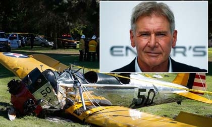 Siêu sao 'Star Wars’ gặp tai nạn máy bay kinh hoàng
