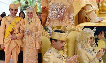 Đám cưới 'phủ' vàng của Hoàng tử Brunei