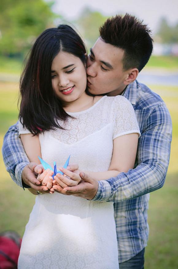 Xúc động với bộ ảnh tình yêu của cô gái bị ung thư