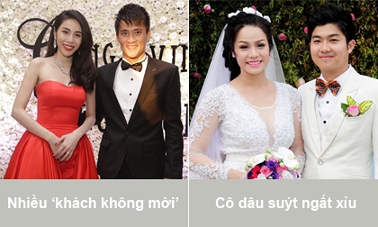 Những tình huống 'dở khóc dở cười' trong đám cưới sao Việt