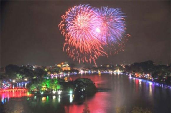Lịch bắn pháo hoa Tết Bính Thân 2016 tại Hà Nội