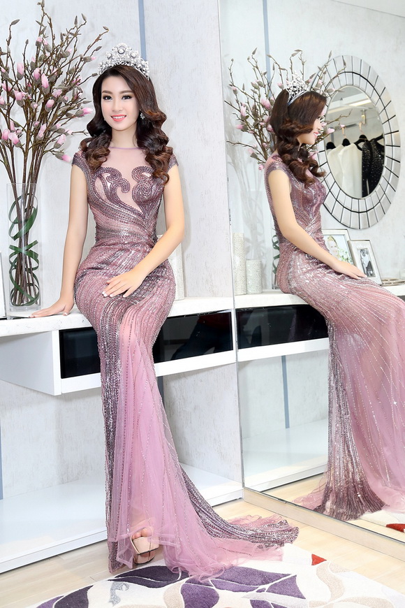 Hoa hậu Mỹ Linh đẹp không tỳ vết 2