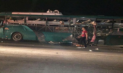 Xe khách phát nổ kinh hoàng ở Bắc Ninh, 14 người thương vong