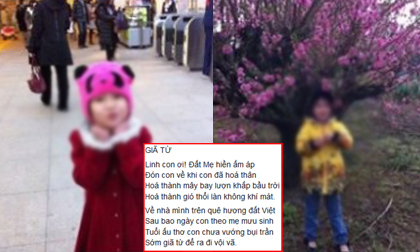Thắt lòng trước những vần thơ mẹ bé Nhật Linh gửi cho con gái