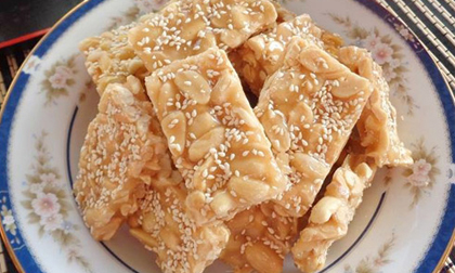 Cách làm kẹo lạc vừng giòn tan rồm rộp, ăn mãi không chán