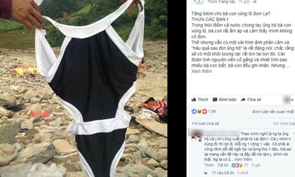 Mang bikini, đồ lót cũ đi từ thiện cho đồng bào vùng lũ Sơn La, nữ 'mạnh thường quân' gây phẫn nộ