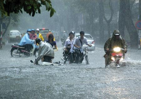 du bao thoi tiet: chieu toi nay ha noi mua lon, canh bao lu thuong luu song hong hinh anh 1