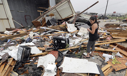 Cận cảnh đổ nát tại bang Texas sau siêu bão Harvey