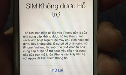iPhone khóa mạng tại VN thành 'cục gạch' vì... SIM ghép mất 'phép màu'