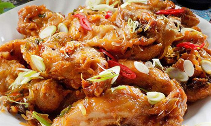 Gà chiên sốt tương cay ngon ngây ngất ngày lạnh