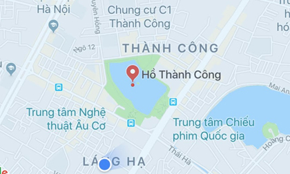 Hà Nội: Phát hiện xác nam giới ở hồ Thành Công