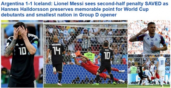 Argentina gây sốc đầu tiên World Cup: Báo chí xứ Tango giận Messi, SAO Iceland ngỡ mơ - 4
