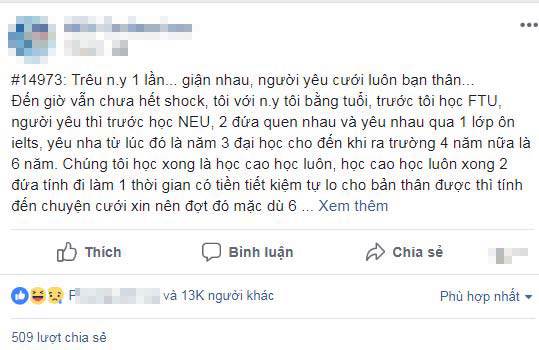 yeu 6 nam khong cuoi, chang trai dung hinh khi biet danh tinh chong tuong lai cua ban gai cu - 1