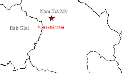 4 trận động đất liên tiếp xảy ra ở Quảng Nam