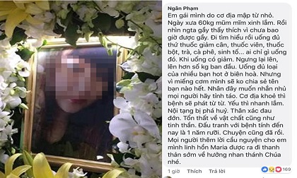 Cô gái 22 tuổi tử vong vì uống thuốc giảm cân nhiều năm