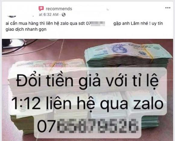 Cận Tết 2019, tiền giả lại được rao bán rầm rộ trên Facebook - 1