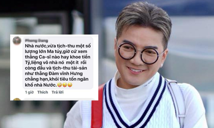 Đàm Vĩnh Hưng phẫn nộ khi anti-fan dọa ném ma túy vào nhà để hãm hại