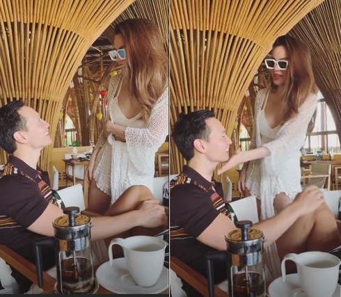 Hồ Ngọc Hà tình bể bình âu yếm bạn trai Kim Lý khi đi nghỉ ở Đà Nẵng Hồ Ngọc Hà tình bể bình âu yếm bạn trai Kim Lý khi đi nghỉ ở Đà Nẵng