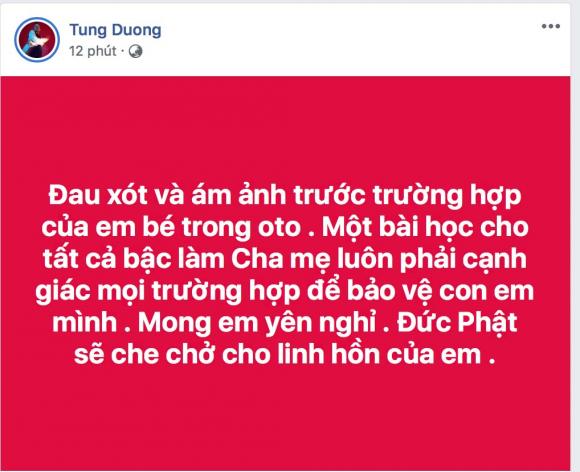 nghe si viet bang hoang, xot thuong be trai lop 1 tu vong khi bi bo quen tren xe hinh anh 1
