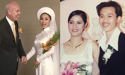Ảnh cưới hiếm của nghệ sĩ Hoài Linh, Thu Minh và các sao Việt