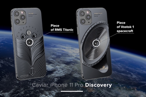 NÓNG: iPhone 11 Pro đính mảnh vỡ tàu vũ trụ và tàu Titanic, giá gần tỷ đồng - 1