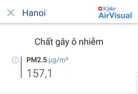 Sau 1 ngày mưa lớn, ô nhiễm ở Hà Nội lại ở mức báo động - 2