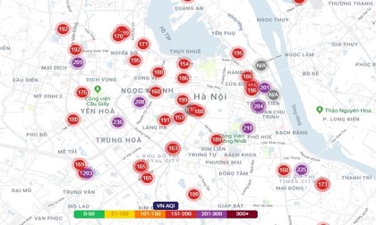 Không khí Hà Nội quay lại mức ‘rất xấu’, khuyến cáo người dân không ra ngoài