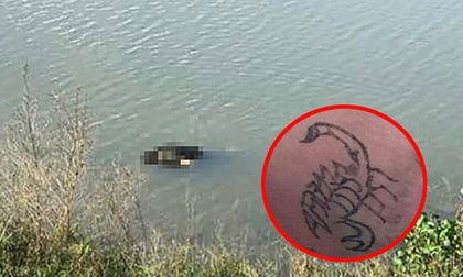 Thi thể nổi trên sông Ly Ly có hình xăm cá chép hóa rồng và bọ cạp