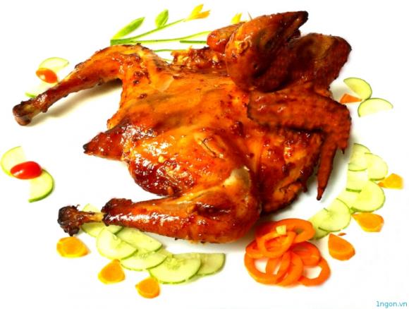 Gà nướng mật ong thơm ngon