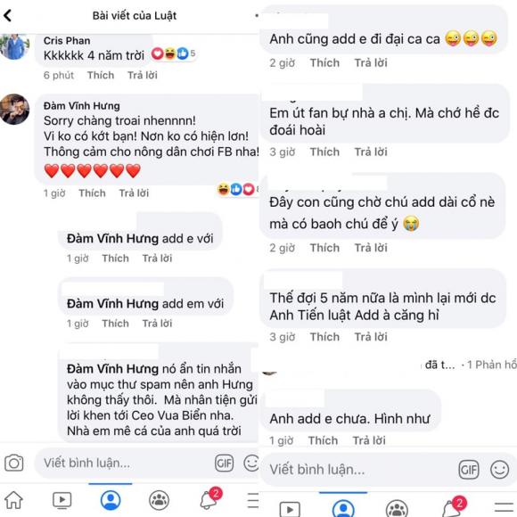 'Dở khóc dở cười' như Tiến Luật: add friend Đàm Vĩnh Hưng 5 năm mới được hồi đáp