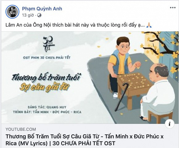 Dù ly hôn, Phạm Quỳnh Anh vẫn có hành động đáng quý trước sự ra đi của bố đạo diễn Quang Huy