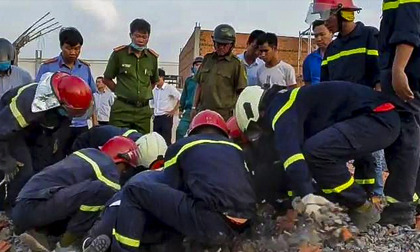 5 giờ đào bới tìm nạn nhân vụ sập công trình làm 10 người chết