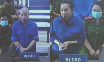 Hình ảnh mới nhất của nữ đại gia Dương 'Đường' cùng chồng hầu tòa sau 4 tháng tạm giam