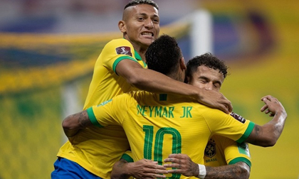 Neymar tỏa sáng, Brazil khởi đầu như mơ ở vòng loại World Cup
